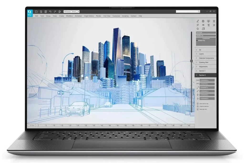 لپ‌تاپ دل مدل Precision 5550 با Core i7-10850H رم 16GB حافظه 512GB SSD نمایشگر 15.6" FHD